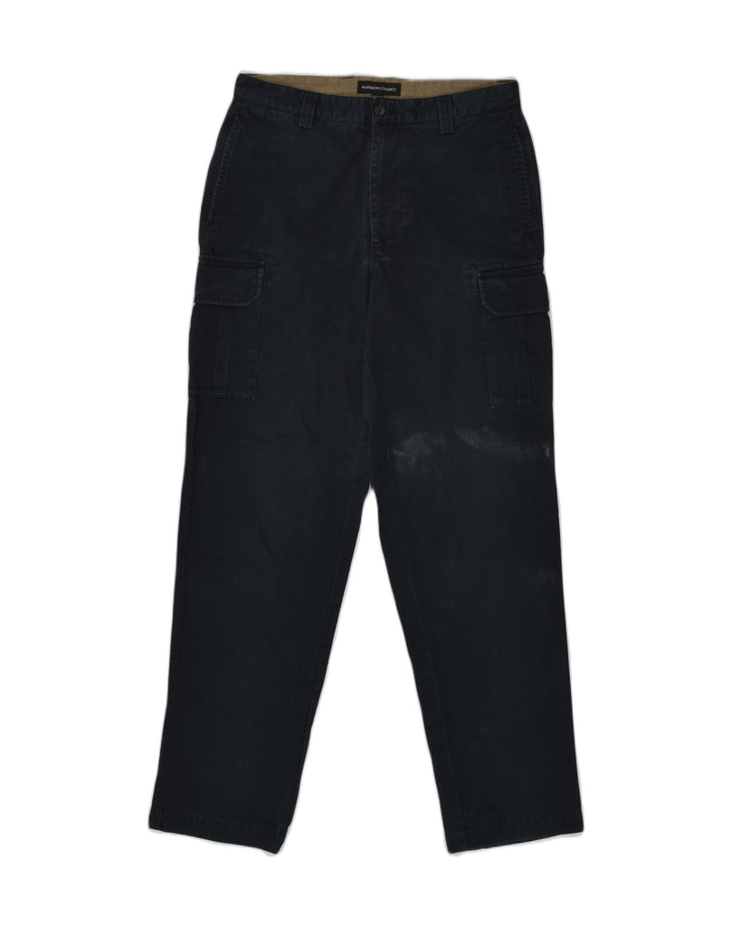 MARLBORO CLASSICS Mens Slim Cargo Trousers IT 50 Large W32 L34 Navy Blue | Vintage Marlboro Classics | Thrift | Second-Hand Marlboro Classics | Used Clothing | Messina Hembry 