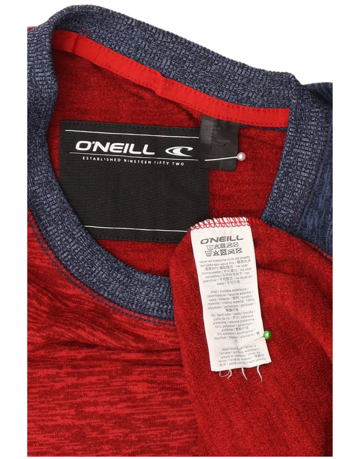 O'Neill Mens Top Long Sleeve Medium Red Colourblock Polyester