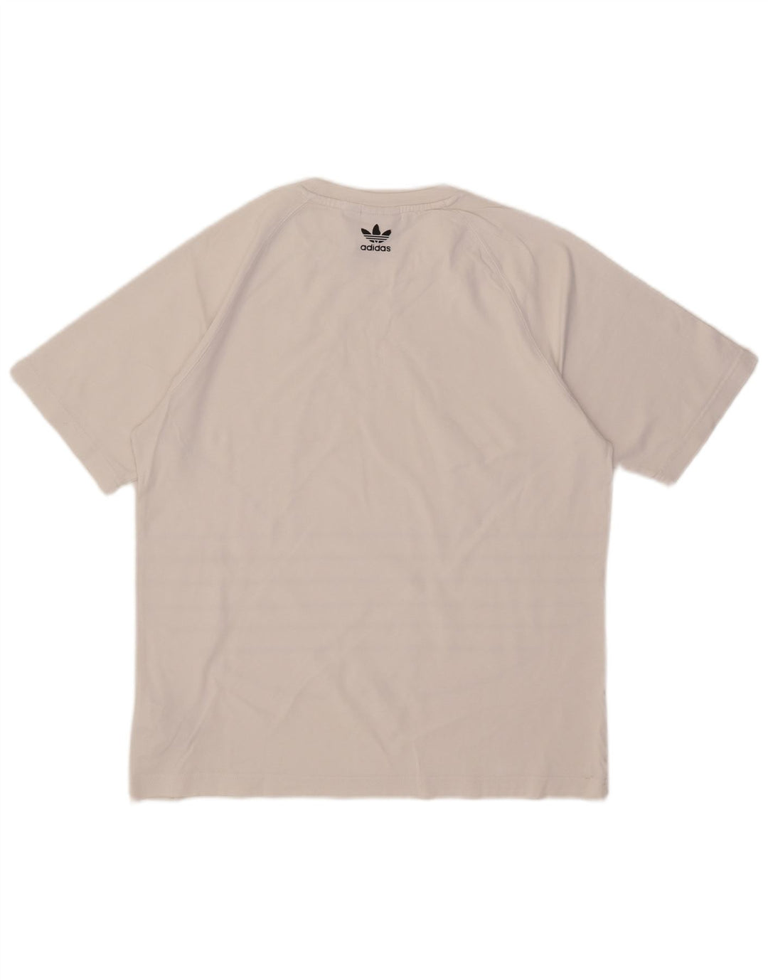 Adidas Mens Graphic T-Shirt Top Small White Cotton