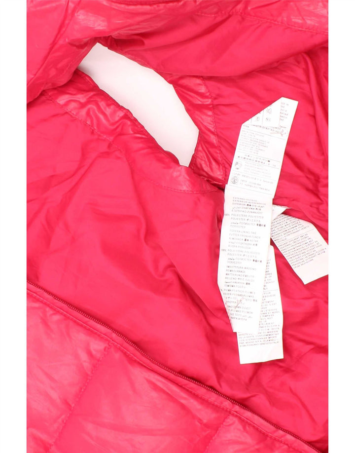 Benetton Girls Padded Gilet 8-9 Years Large Pink Polyester