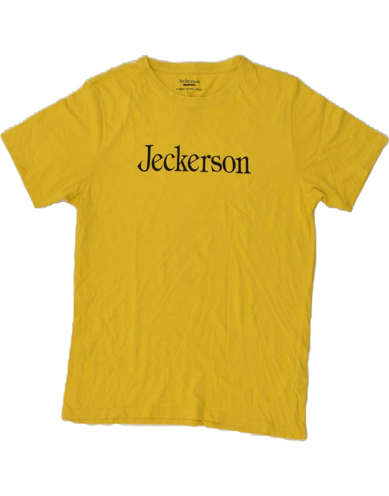 JECKERSON Mens Graphic T-Shirt Top Large Yellow Cotton | Vintage Jeckerson | Thrift | Second-Hand Jeckerson | Used Clothing | Messina Hembry 