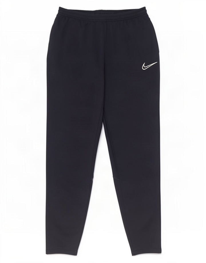 Nike Mens Dri Fit Tracksuit Trousers Medium Navy Blue Colourblock Polyester