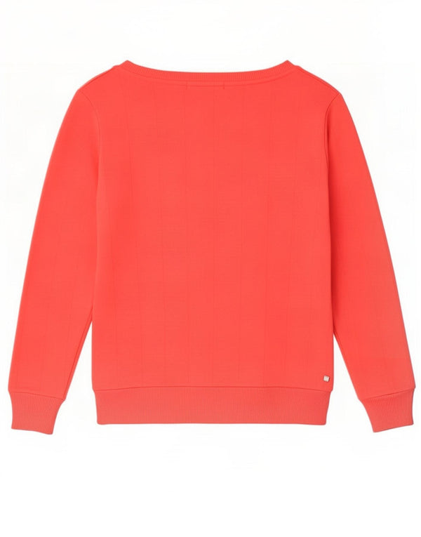 Puma Womens Graphic Sweatshirt Jumper UK 12 Medium Red Cotton