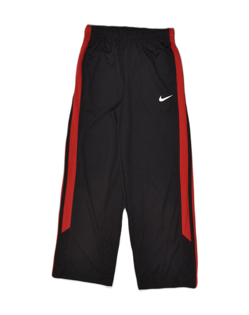 NIKE Boys Dri Fit Tracksuit Trousers 11-12 Years Medium Black Polyester | Vintage Nike | Thrift | Second-Hand Nike | Used Clothing | Messina Hembry 