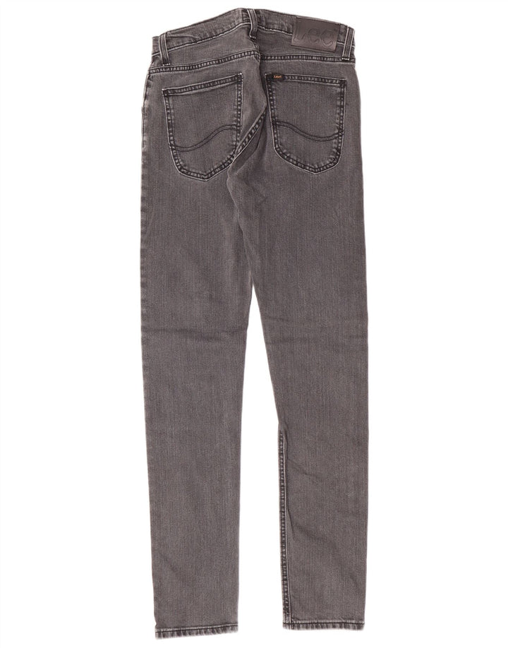 LEE Womens Luke Slim Jeans W28 L32 Grey Cotton