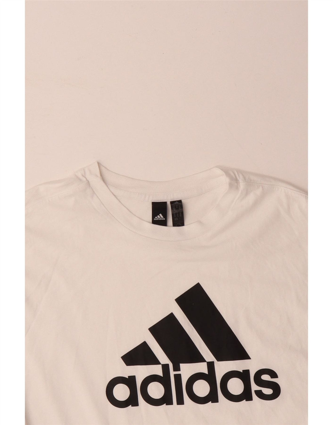 ADIDAS Womens Oversized Graphic T-Shirt Top UK 20/22 XL White Cotton