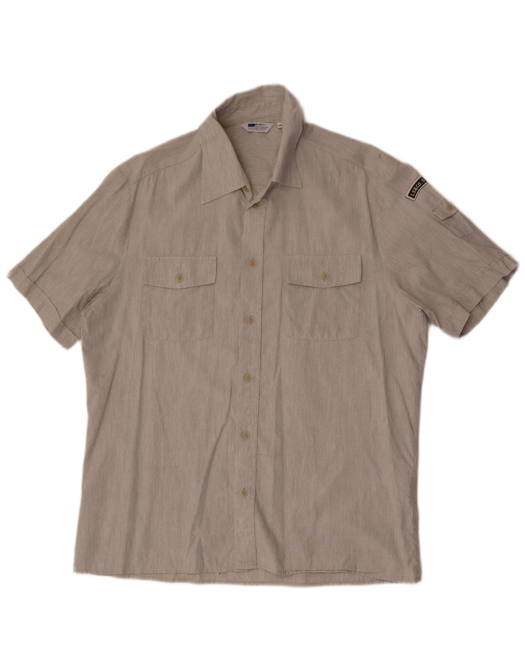 Levi's Mens Short Sleeve Shirt XL Grey Cotton