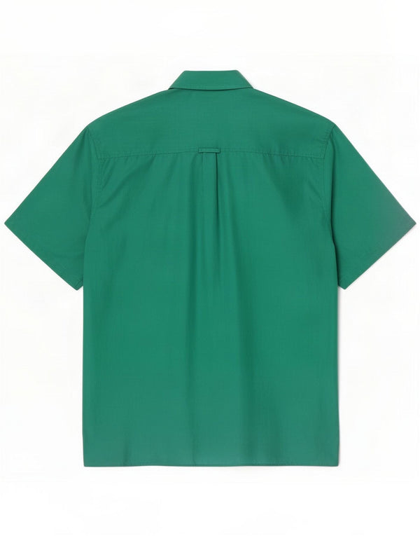 Bogari Mens Short Sleeve Shirt Large Green
