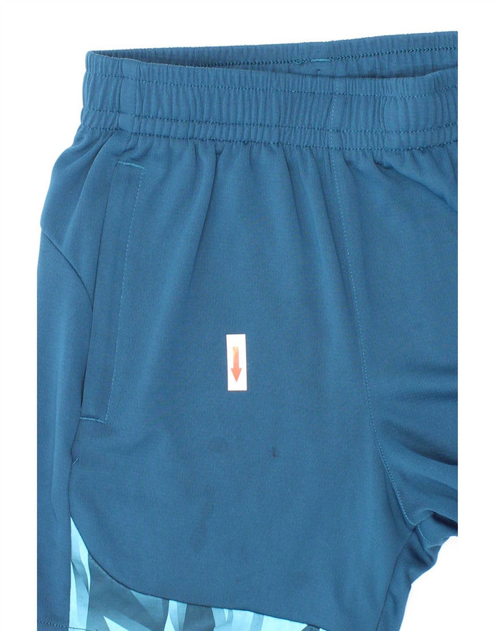 Puma Boys Sport Shorts 9-10 Years Blue Geometric Polyester
