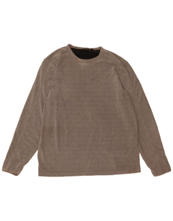 ROHAN Mens Top Long Sleeve Large Grey Polyester