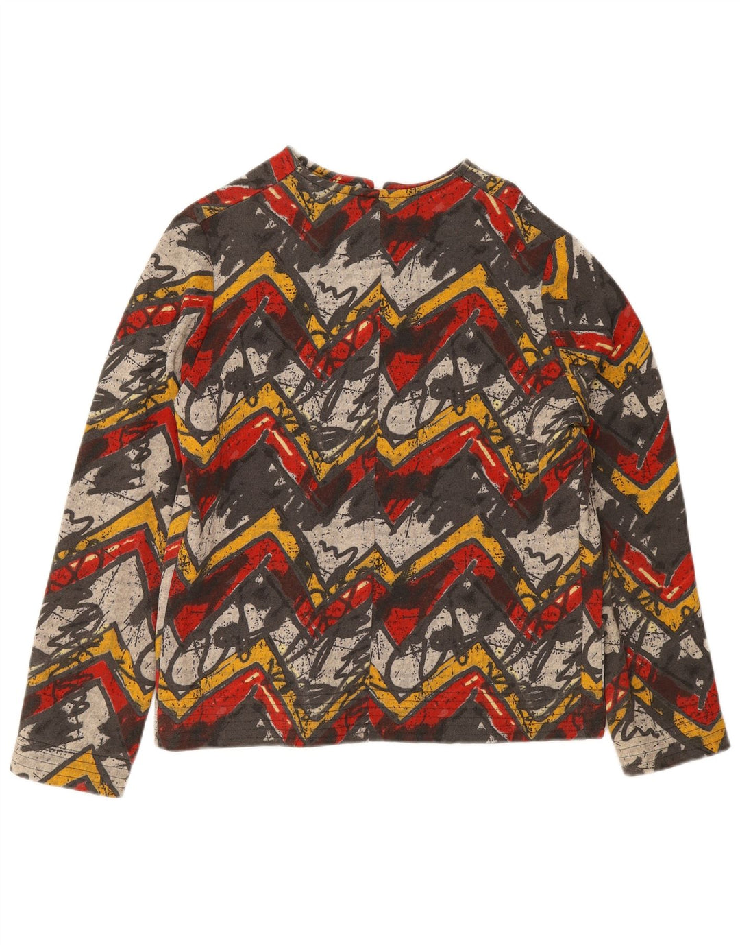 Vintage Womens Abstract Pattern Tracksuit Top Jacket UK 18 XL Multicoloured