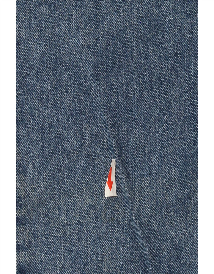 Trussardi Mens Straight Jeans W34 L31 Blue Cotton