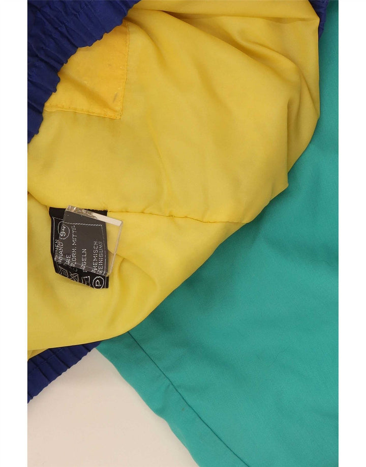 Vintage Mens Hooded Ski Jacket UK 38 Medium Multicoloured Colourblock