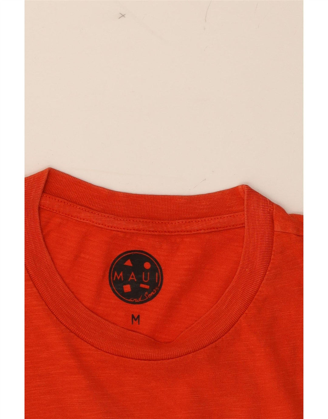 MAUI AND SONS Mens Graphic T-Shirt Top Medium Red Cotton Vintage Maui and Sons and Second-Hand Maui and Sons from Messina Hembry 
