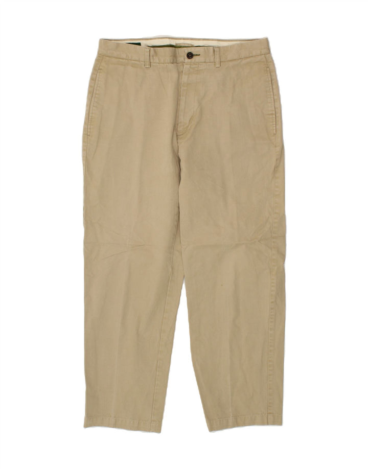 ORVIS Mens Straight Chino Trousers W33 L27 Beige Cotton Vintage Orvis and Second-Hand Orvis from Messina Hembry 