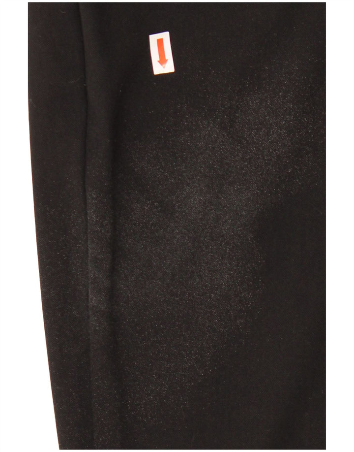 Trussardi Mens Straight Casual Trousers IT 50 Large W32 L34 Black Polyester