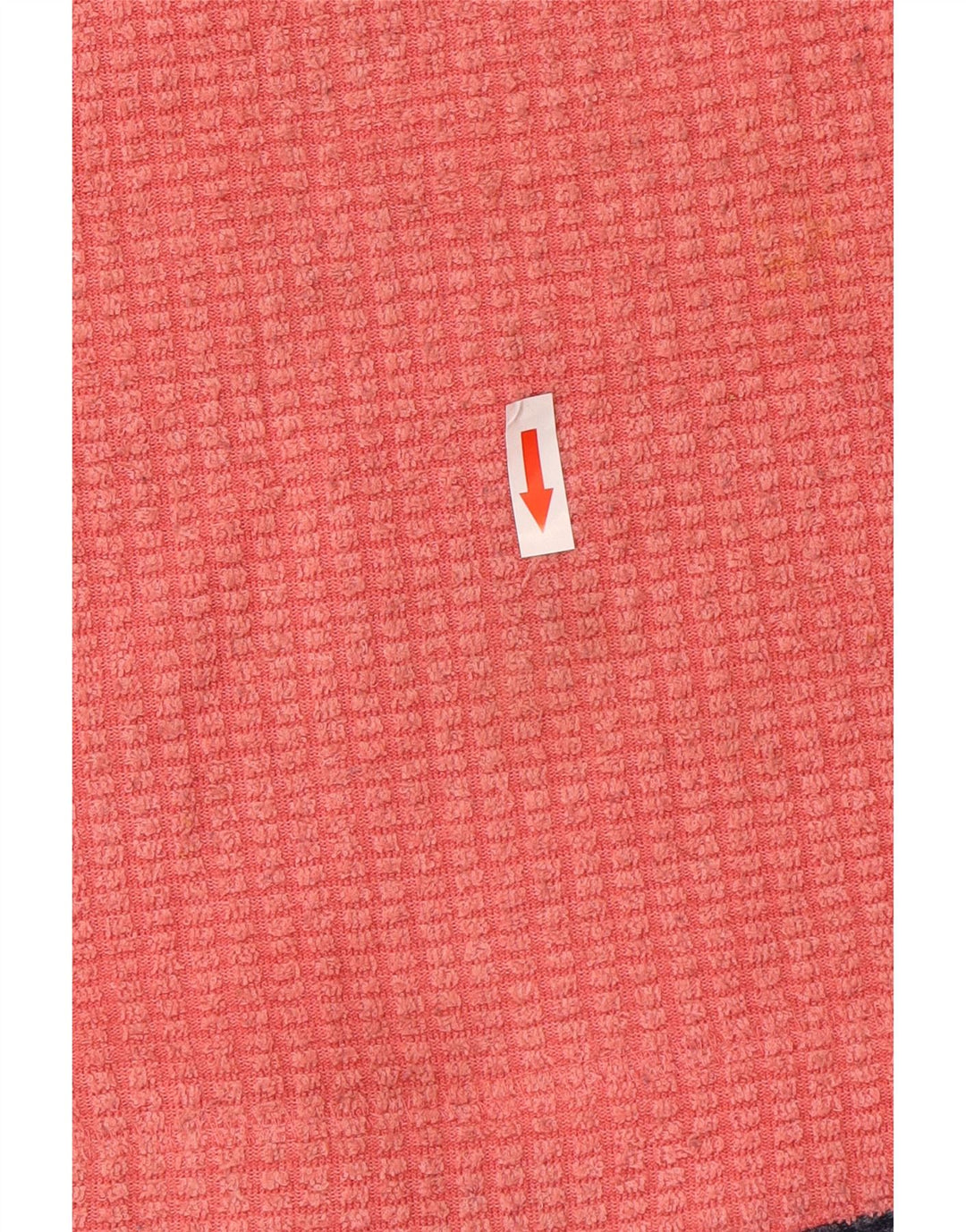 Weird Fish Womens Zip Neck Fleece Jumper UK 16 Large Pink Polyester