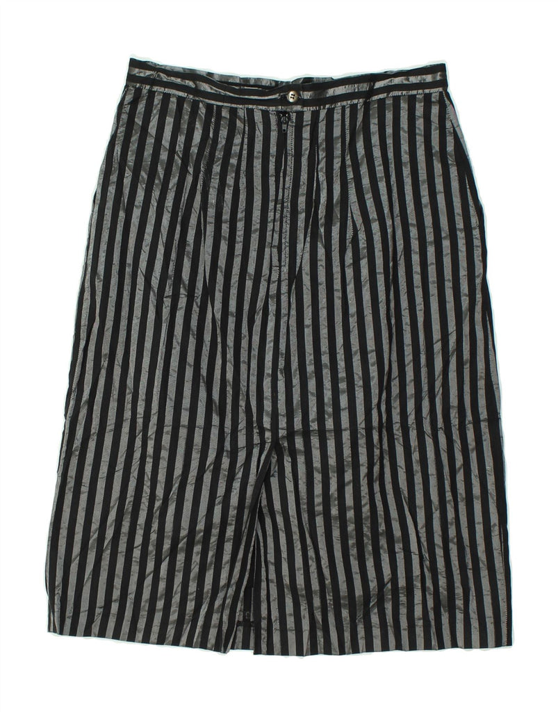 VINTAGE Womens Straight Skirt W28 Medium Black Striped | Vintage Vintage | Thrift | Second-Hand Vintage | Used Clothing | Messina Hembry 