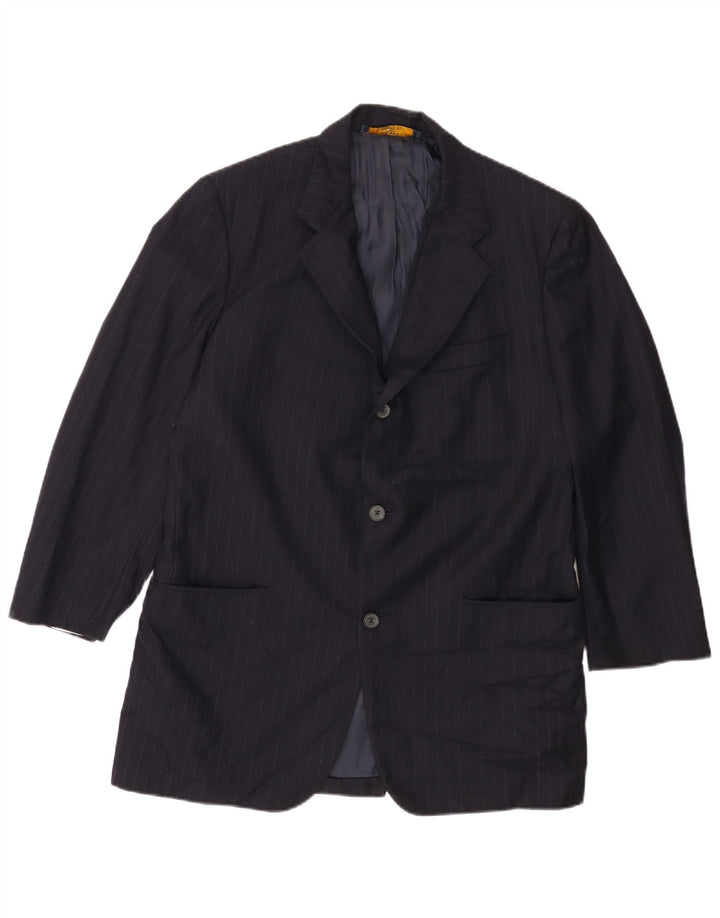 BROOKS BROTHERS Mens 346 Blazer Jacket UK 38 Medium Navy Blue Pinstripe