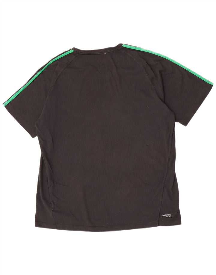 Adidas Mens Climalite T-Shirt Top 2XL Grey Cotton