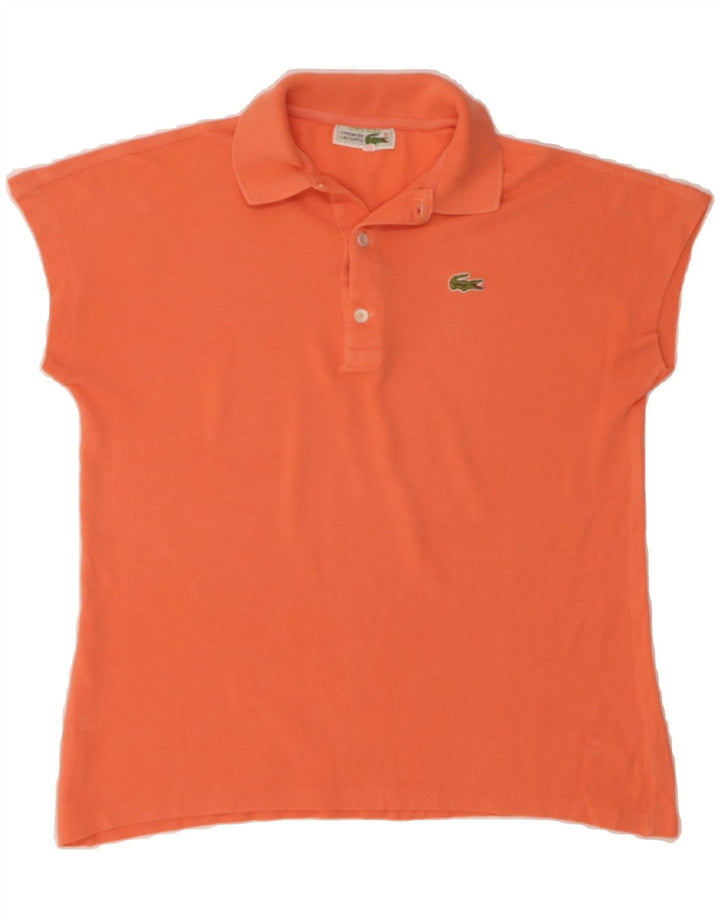 LACOSTE Womens Polo Shirt Size 40 Medium Orange Cotton Vintage Lacoste and Second-Hand Lacoste from Messina Hembry 