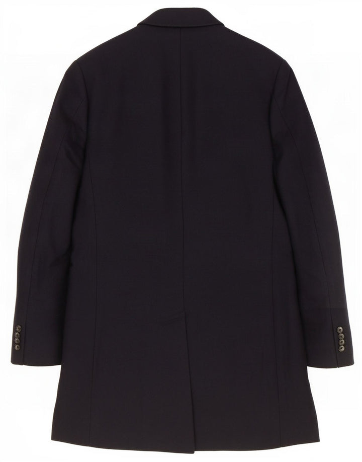 Paul Smith Womens Oversized Overcoat UK 10 Small Navy Blue
