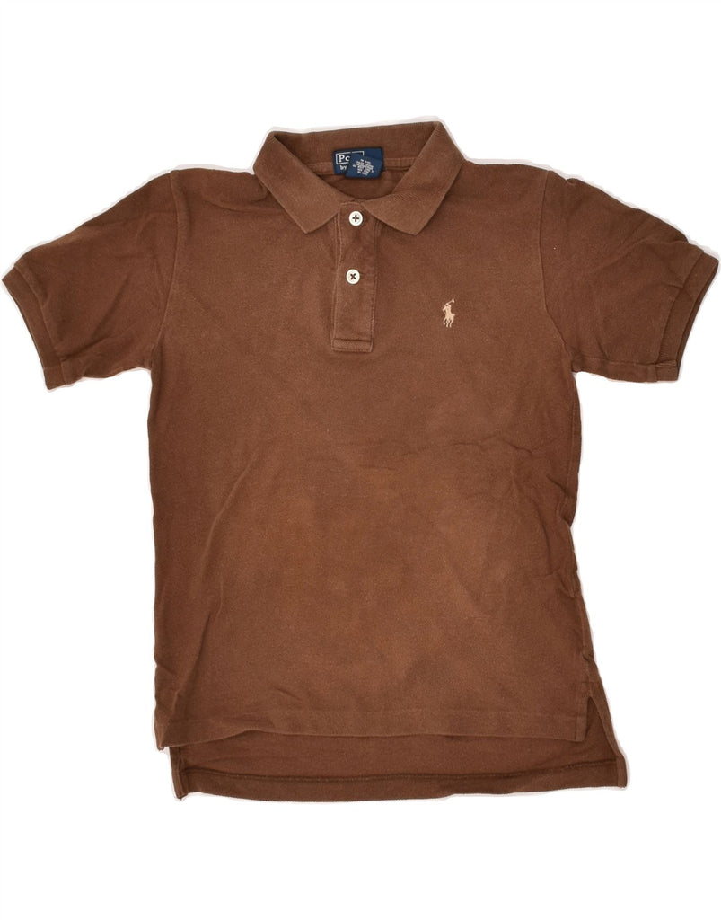 POLO RALPH LAUREN Boys Polo Shirt 5-6 Years Brown Cotton | Vintage Polo Ralph Lauren | Thrift | Second-Hand Polo Ralph Lauren | Used Clothing | Messina Hembry 