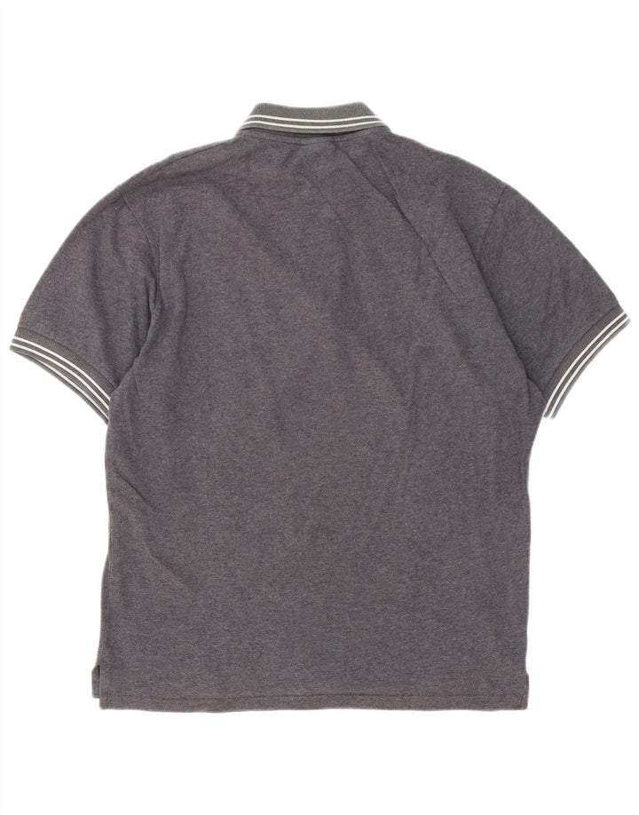 Franklin & Marshall Mens Graphic Polo Shirt Medium Grey