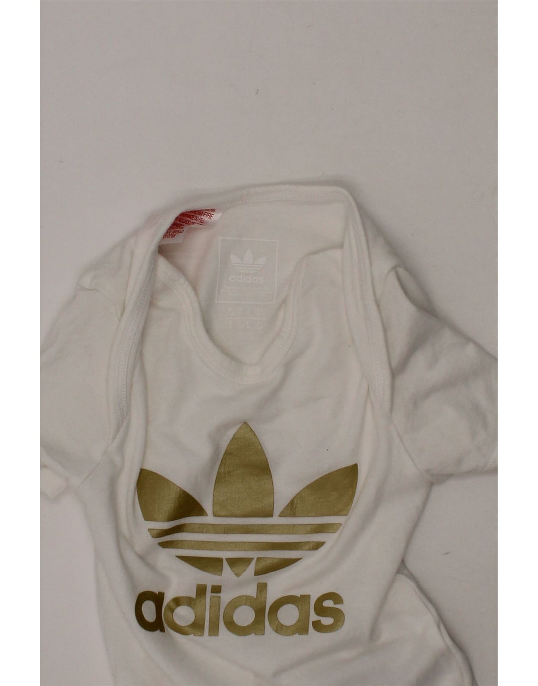 ADIDAS Baby Boys Graphic Bodysuit 18-24 Months White Cotton Vintage Adidas and Second-Hand Adidas from Messina Hembry 