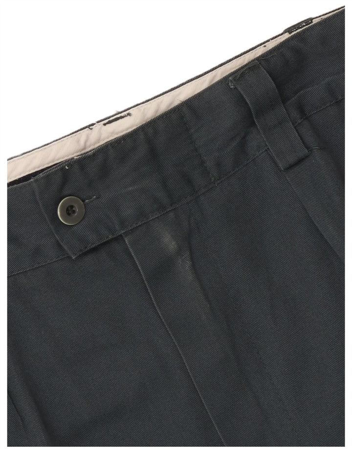 Dickies Mens Straight Suit Trousers W36 L26 Grey Polyester
