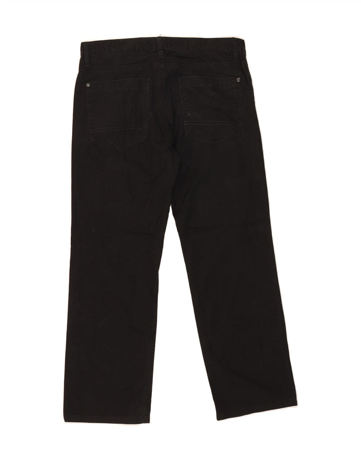 JULES Womens Fitted Straight Casual Trousers EU 40 Medium W30 L28 Black Vintage Jules and Second-Hand Jules from Messina Hembry 