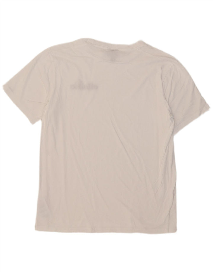 Ellesse Mens T-Shirt Top Large White Cotton