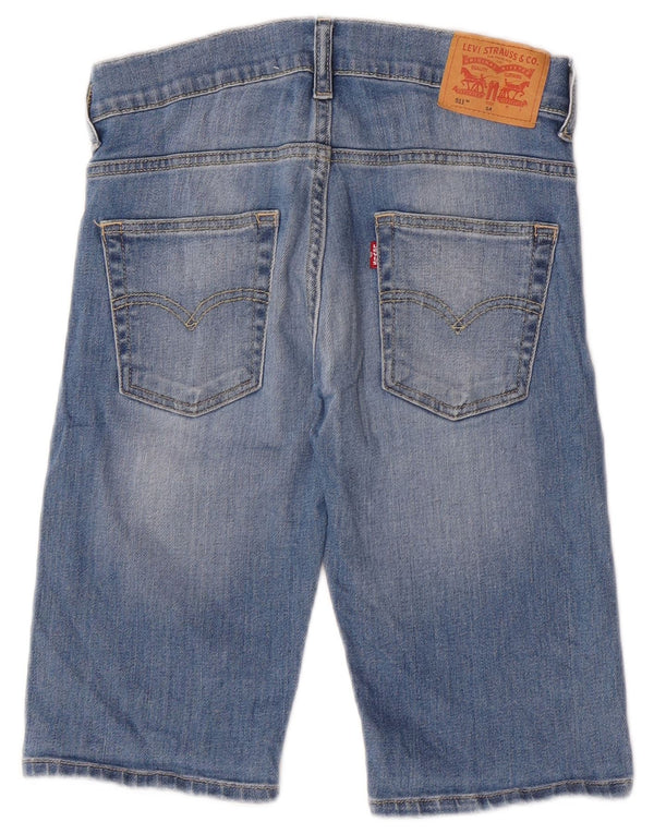 Levi's Boys 511 Slim Denim Shorts 13-14 Years W26 Blue Cotton