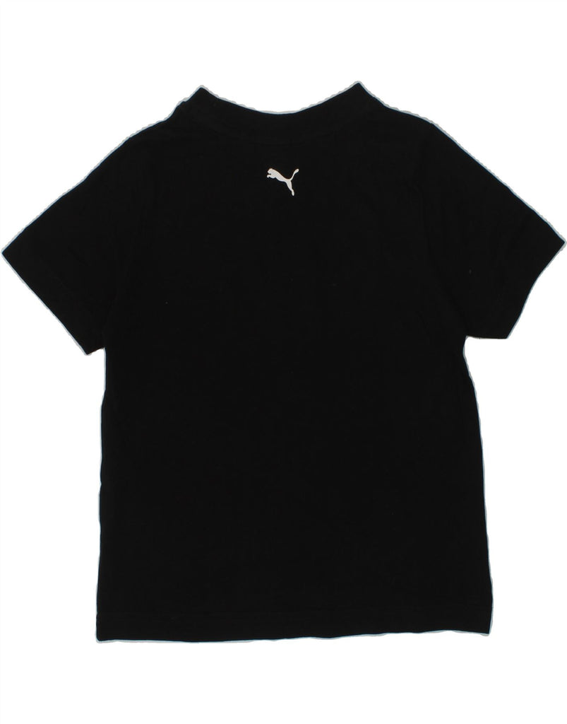 PUMA Boys Graphic T-Shirt Top 5-6 Years Black | Vintage Puma | Thrift | Second-Hand Puma | Used Clothing | Messina Hembry 