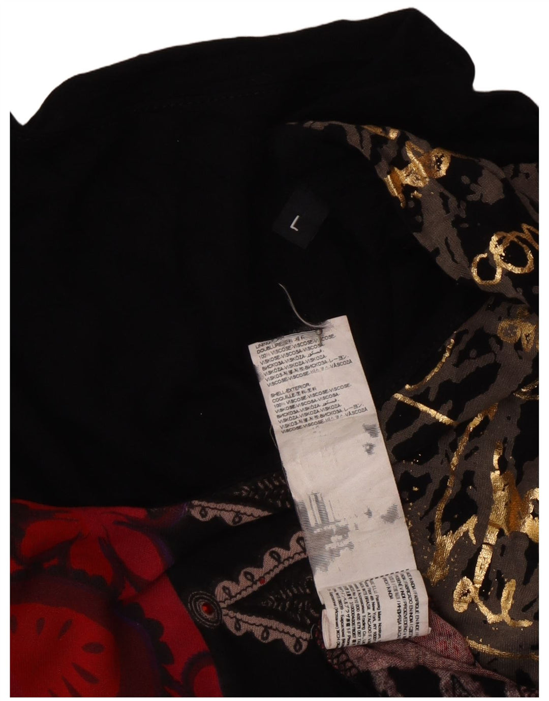 Designer Womens Abstract Pattern Maxi Dress UK 14 Large Multicoloured