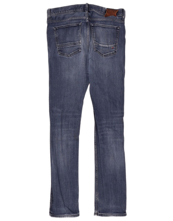 Tommy Hilfiger Womens Bleecker Slim Jeans W30 L32 Blue Cotton