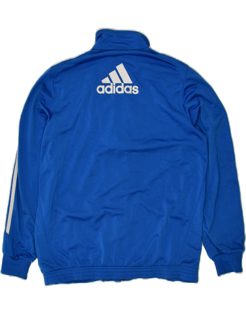 ADIDAS Boys Tracksuit Top Jacket 13-14 Years Large Blue Polyester | Vintage Adidas | Thrift | Second-Hand Adidas | Used Clothing | Messina Hembry 