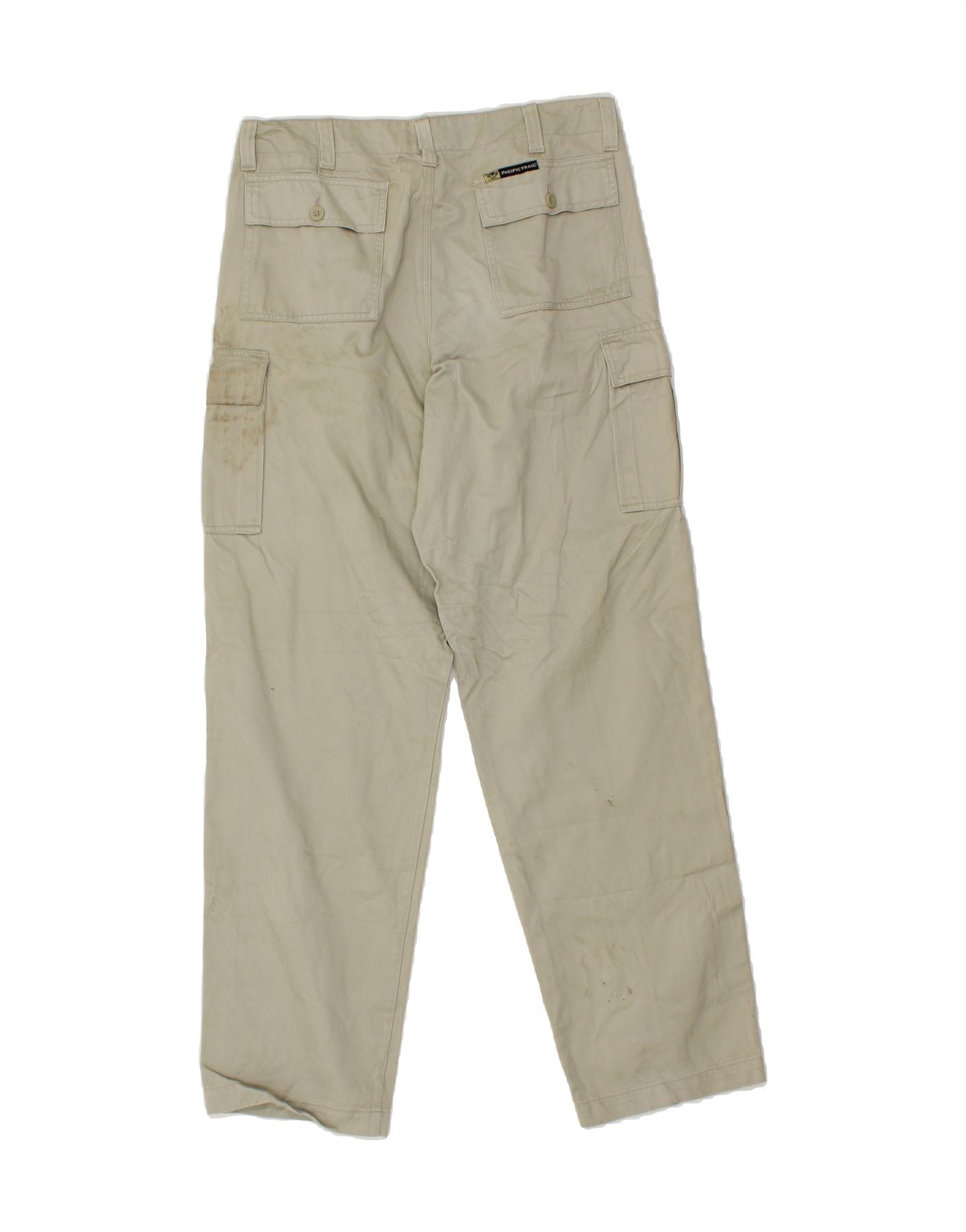 Pantalon cargo droit pour homme PACIFIC TRAIL W34 L32 Beige Cotton Vetements vintage et d occasion en ligne Messina Hembry