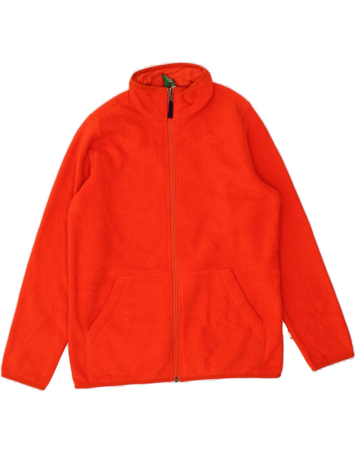 L.L.BEAN Womens Fleece Jacket UK 16 Large Orange Polyester Vintage L.L.Bean and Second-Hand L.L.Bean from Messina Hembry 