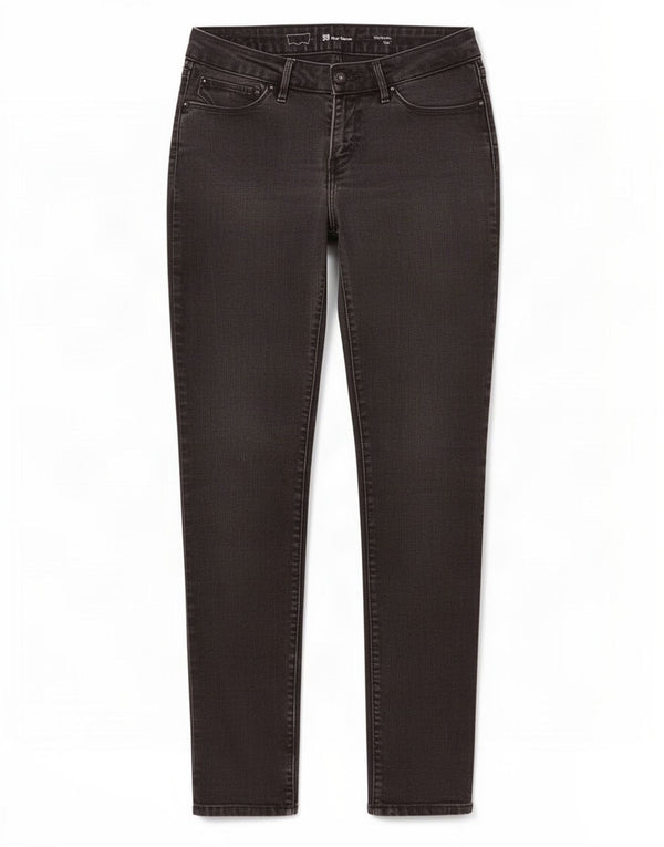 Levi's Womens Bold Curve Mid Rise Skinny Jeans W29 L32 Black Cotton