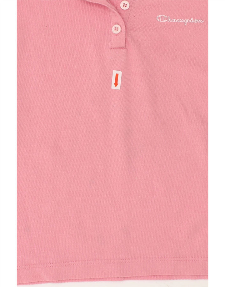 CHAMPION Baby Girls Polo Shirt 18-24 Months Pink Vintage Champion and Second-Hand Champion from Messina Hembry 