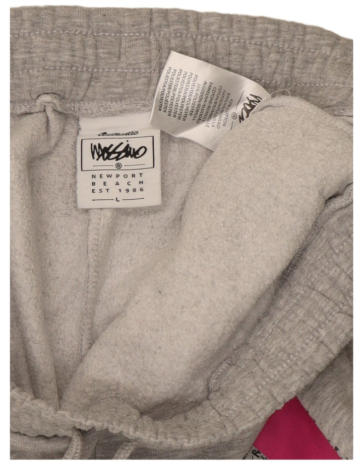 Mossimo Womens Tracksuit Trousers Joggers UK 16 Large Grey Cotton