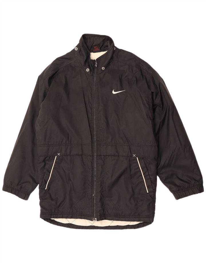 Nike Mens Graphic Windbreaker Coat UK 39/41 Medium Black