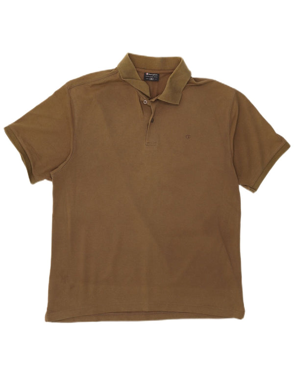 Champion Mens Polo Shirt XL Khaki