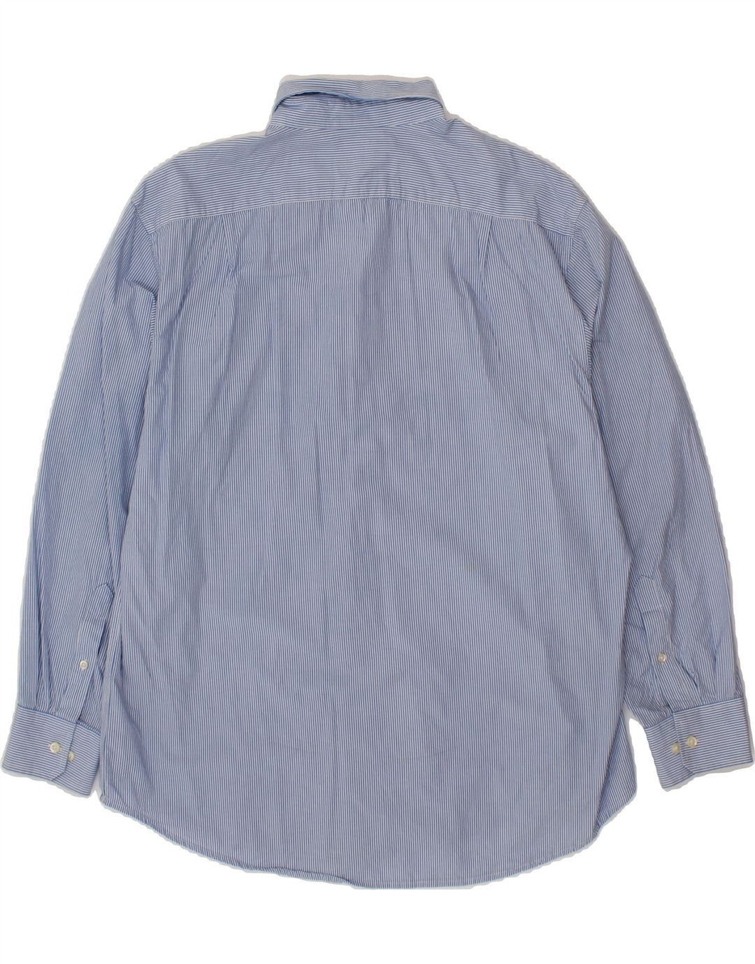 IZOD Mens Shirt XL Blue Pinstripe Cotton Vintage Izod and Second-Hand Izod from Messina Hembry 