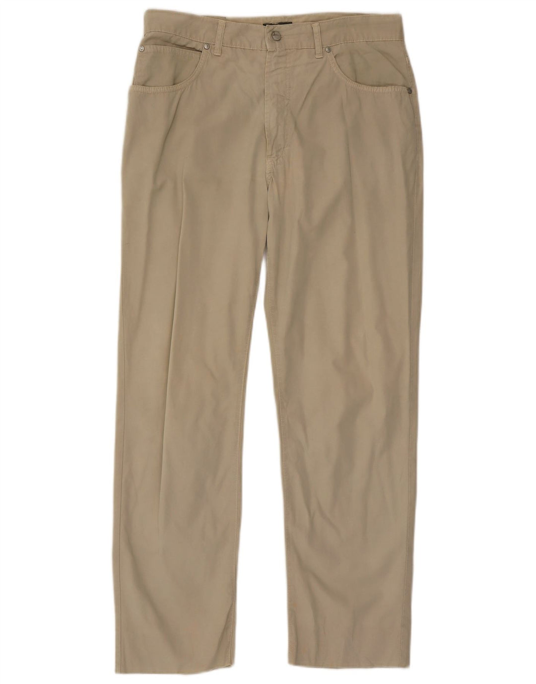 Trussardi Mens Straight Casual Trousers W36 L30 Grey