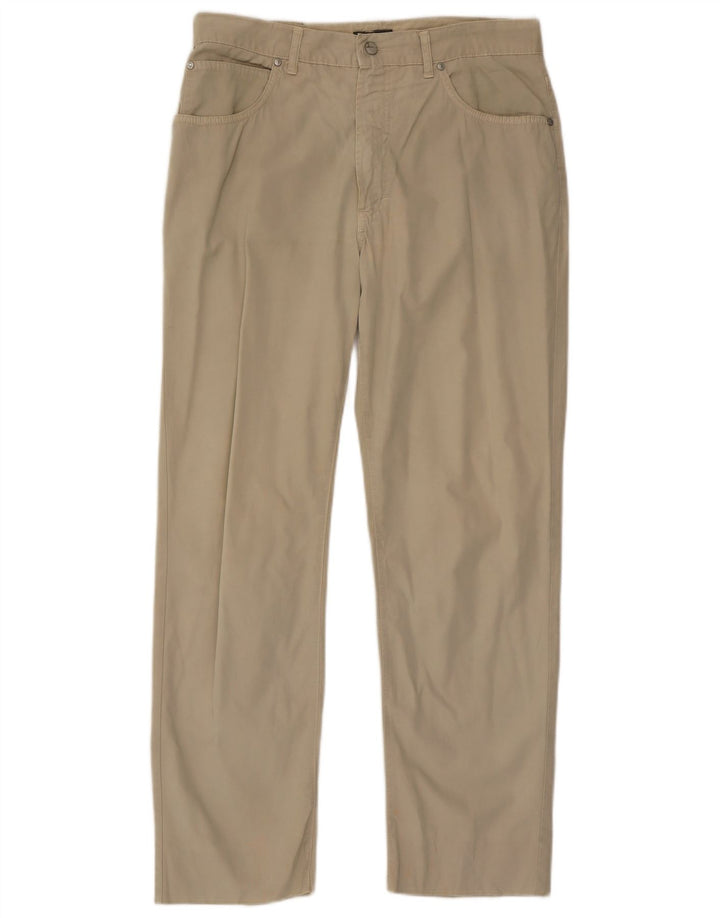 Trussardi Mens Straight Casual Trousers W36 L30 Grey