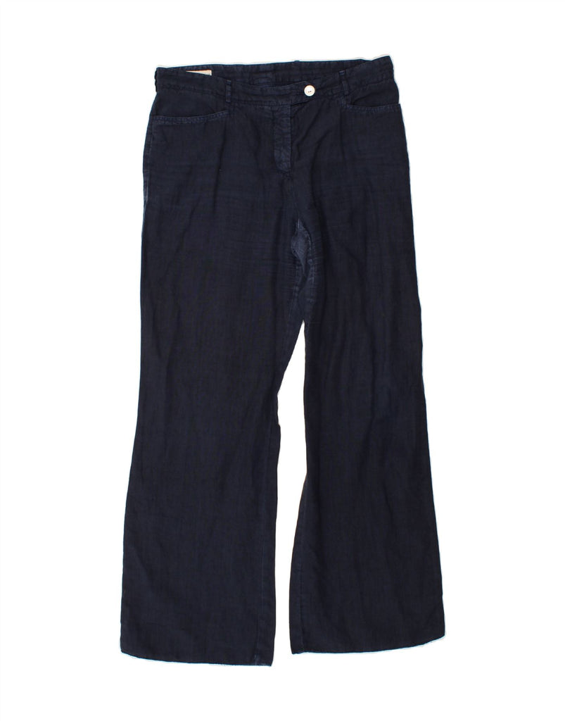 EMPORIO ARMANI Womens Bootcut Casual Trousers W32 L30  Navy Blue Vintage Emporio Armani and Second-Hand Emporio Armani from Messina Hembry 