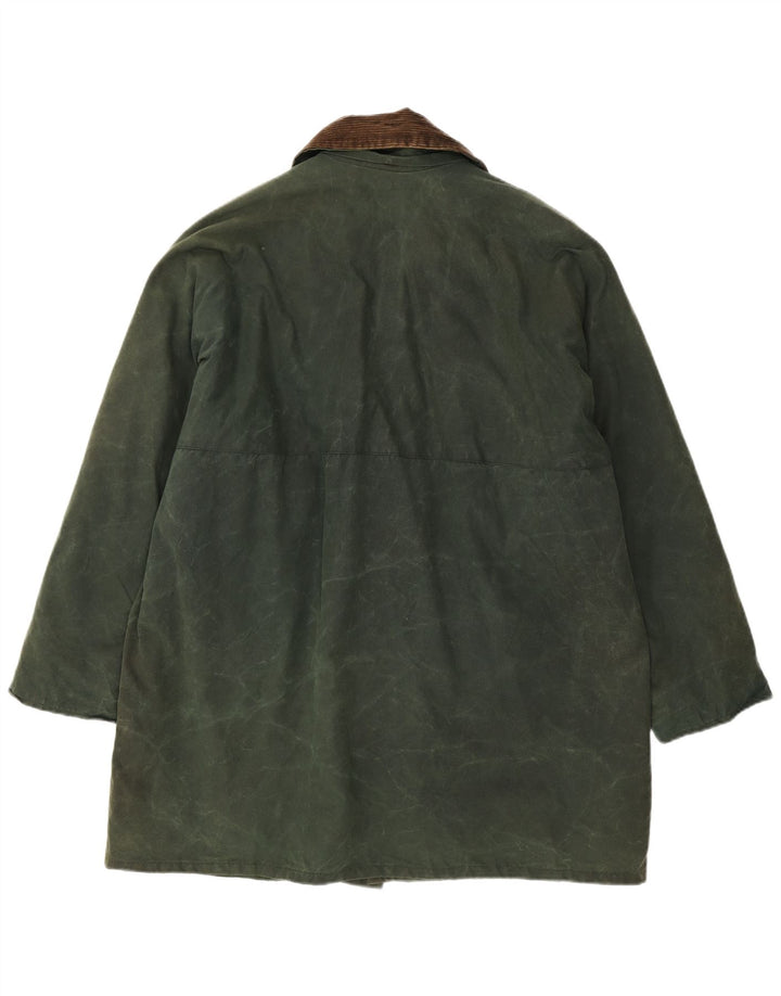 Richmond Forest Mens Waxed Cotton Jacket UK 42 XL Green
