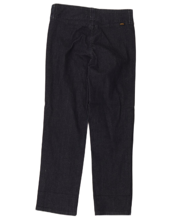 Lee Womens Cropped Jeans W28 L24 Navy Blue